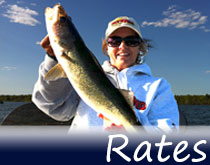 Client rates for guided fishing trips from Remington Guide Service